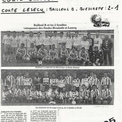 Finale de coupe Lesecq en 1995