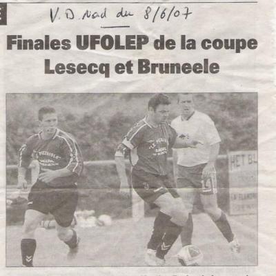 Equipe B finaliste coupe Lesecq le 3 juin 2007